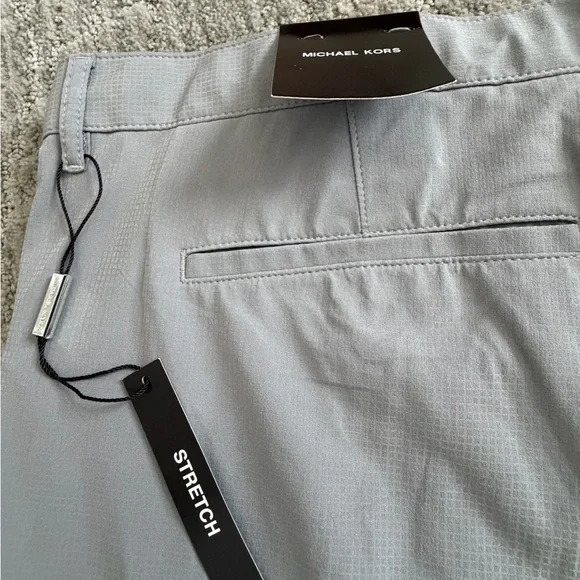 Michael Kors Light Gray Flat Front Shorts - Picture 5 of 5